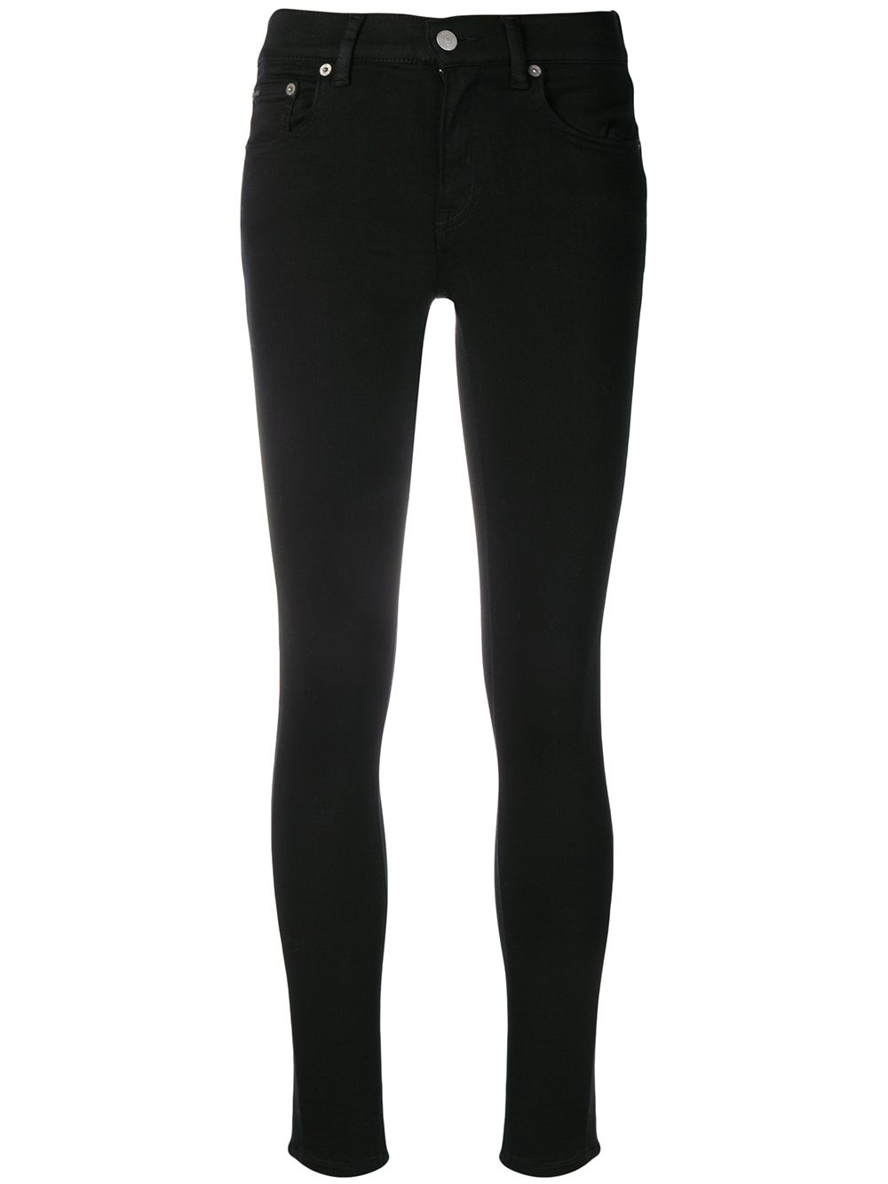 Polo Ralph Lauren high rise skinny jeans - Black von Polo Ralph Lauren