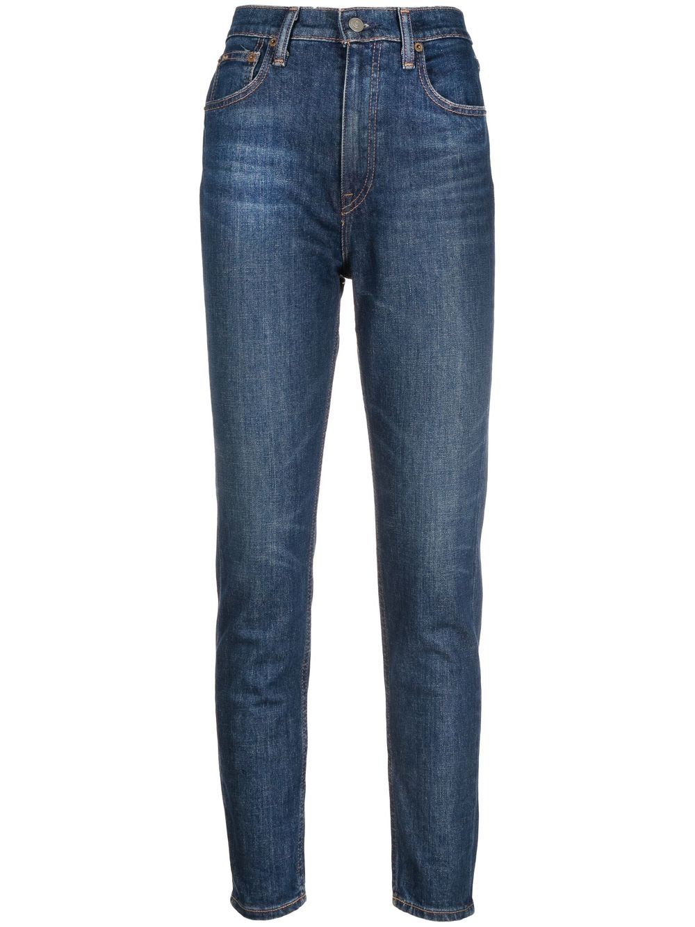 Polo Ralph Lauren high-rise skinny jeans - Blue von Polo Ralph Lauren