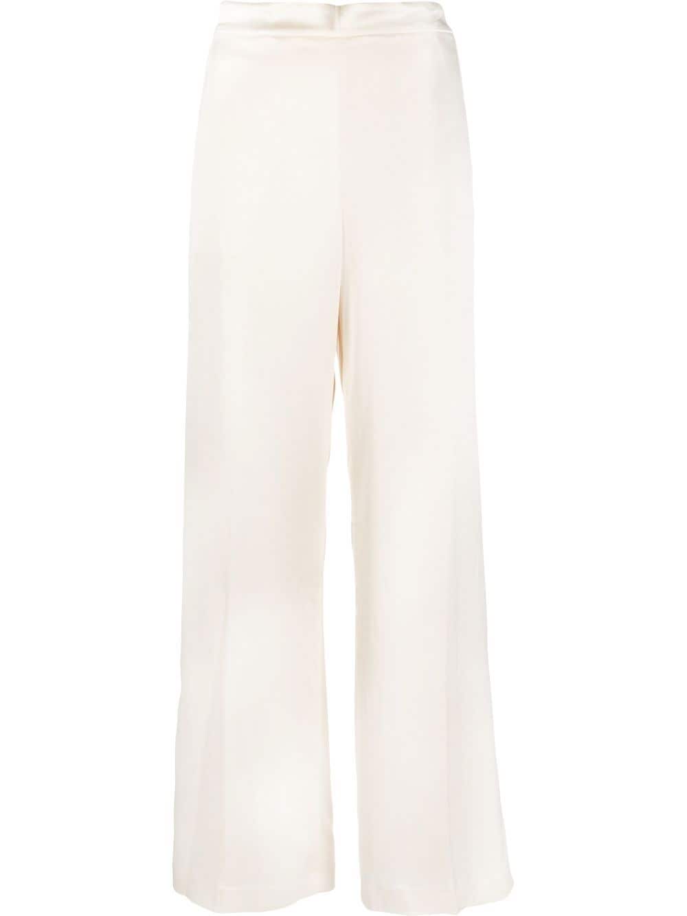 Polo Ralph Lauren high-waited satin wide-leg trousers - Neutrals von Polo Ralph Lauren