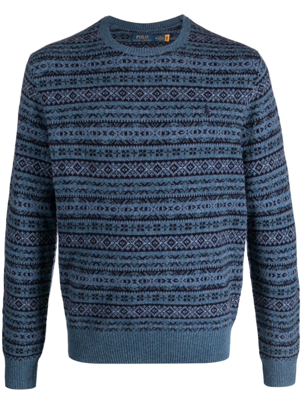 Polo Ralph Lauren intarsia-knit wool jumper - Blue von Polo Ralph Lauren
