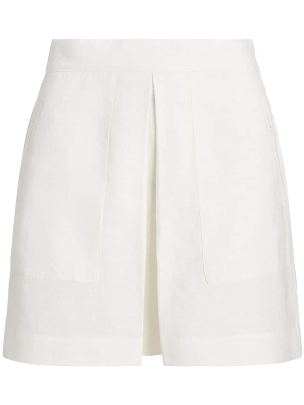 Polo Ralph Lauren inverted-pleat miniskirt - White von Polo Ralph Lauren