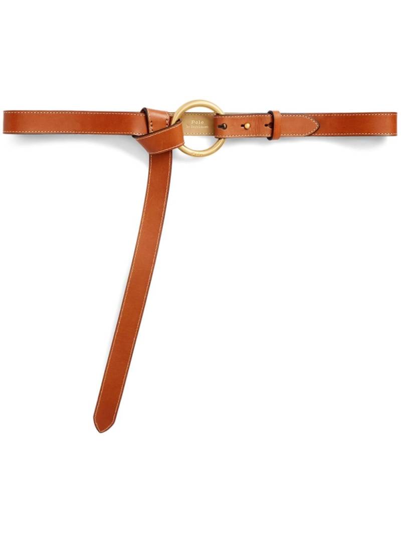 Polo Ralph Lauren knot-detail leather belt - Brown von Polo Ralph Lauren