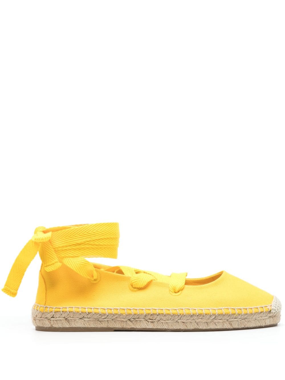 Polo Ralph Lauren lace-up flat espadrilles - Yellow von Polo Ralph Lauren