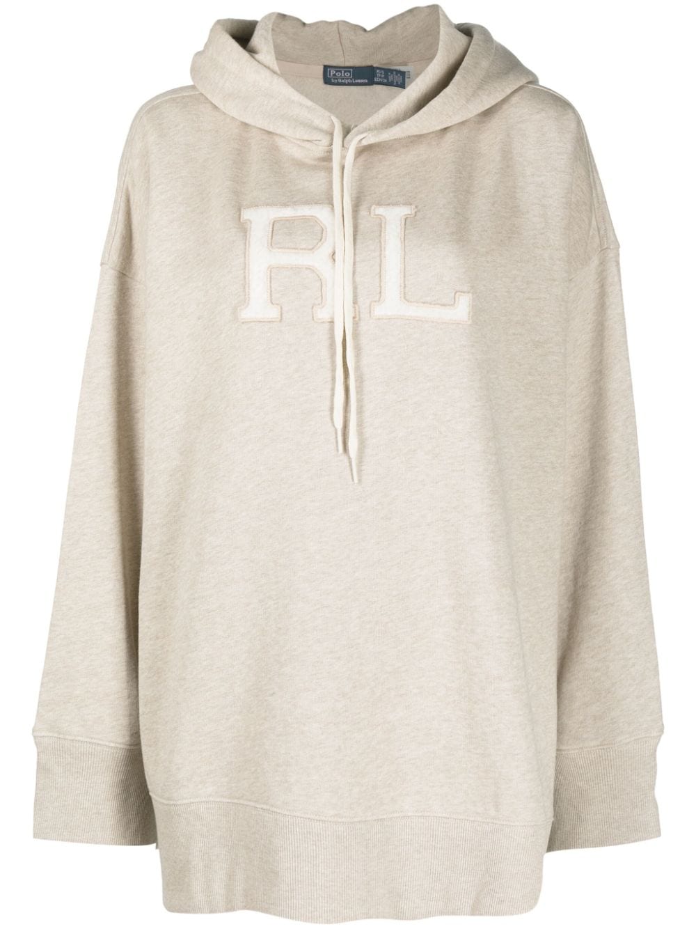 Polo Ralph Lauren logo-appliqué hoodie - Neutrals von Polo Ralph Lauren