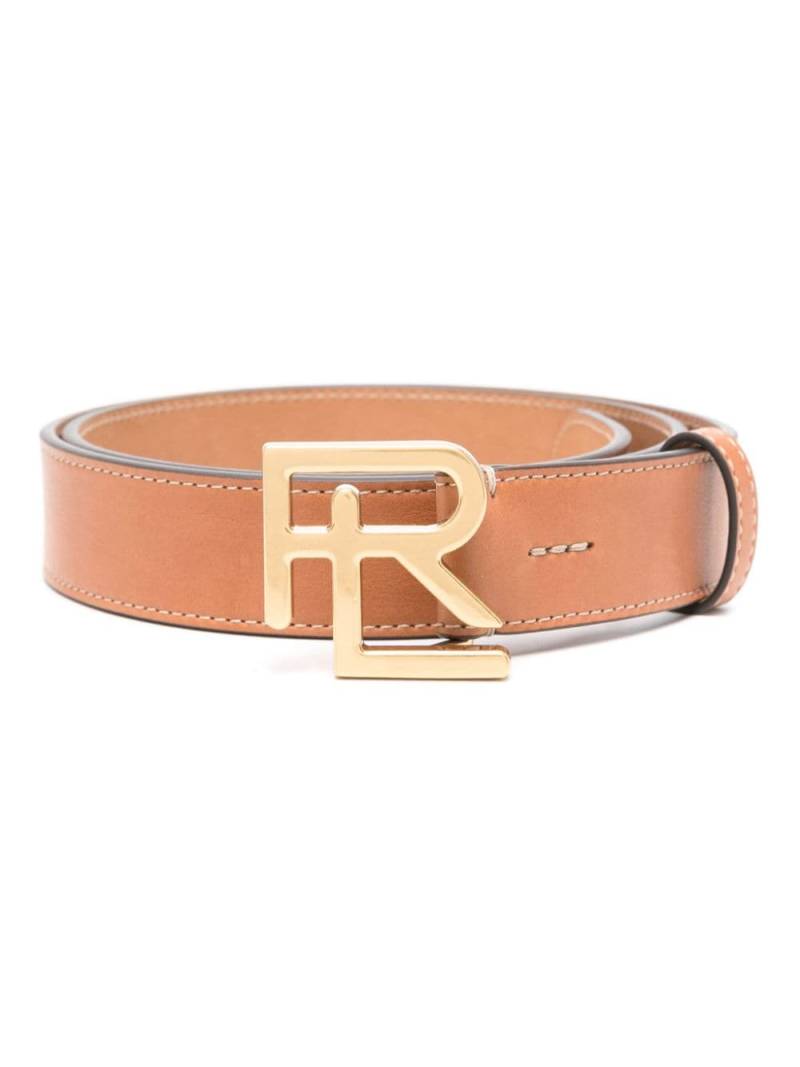 Polo Ralph Lauren logo-buckle leather belt - Brown von Polo Ralph Lauren