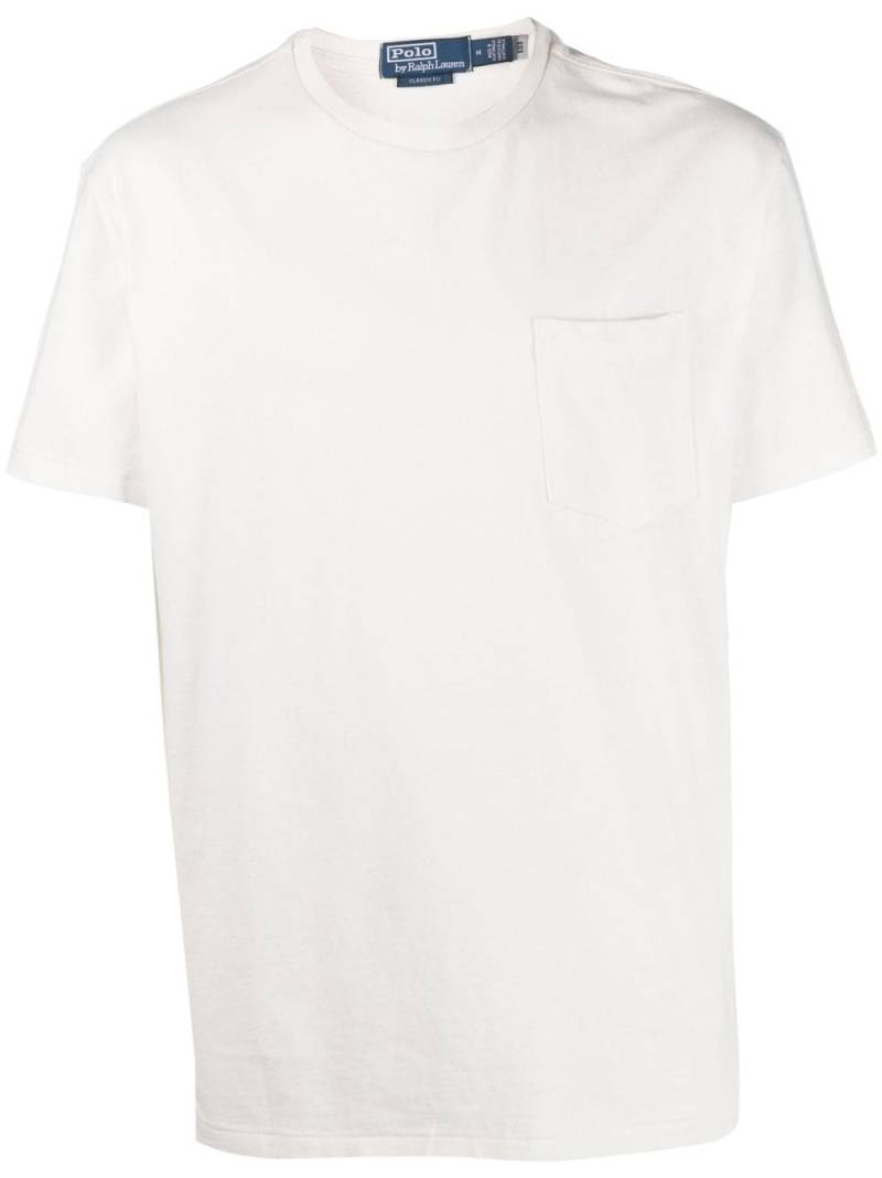 Polo Ralph Lauren logo-embroidered cotton T-shirt - White von Polo Ralph Lauren