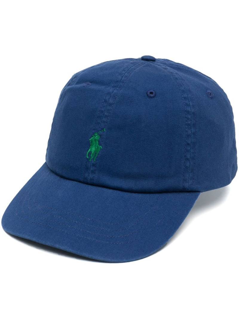 Polo Ralph Lauren logo-embroidered cotton cap - Blue von Polo Ralph Lauren