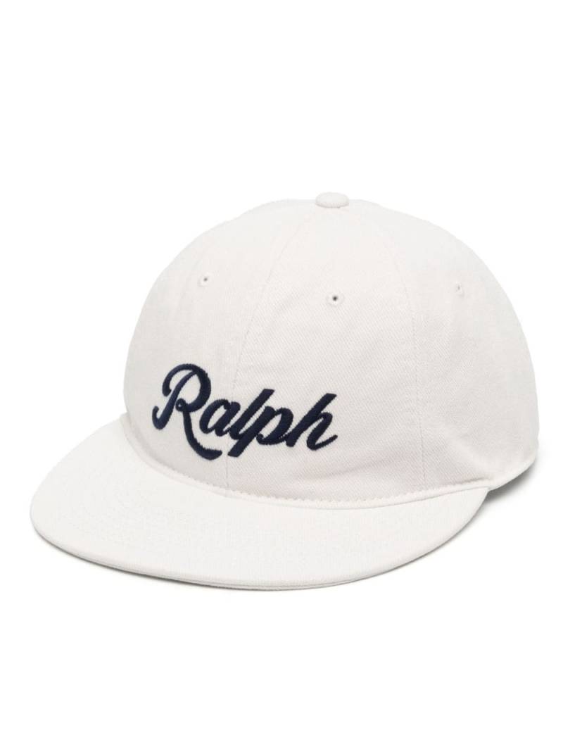 Polo Ralph Lauren logo-embroidered cotton cap - White von Polo Ralph Lauren