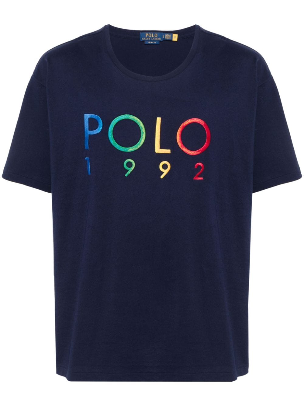Polo Ralph Lauren logo-embroidered cotton t-shirt - Blue von Polo Ralph Lauren