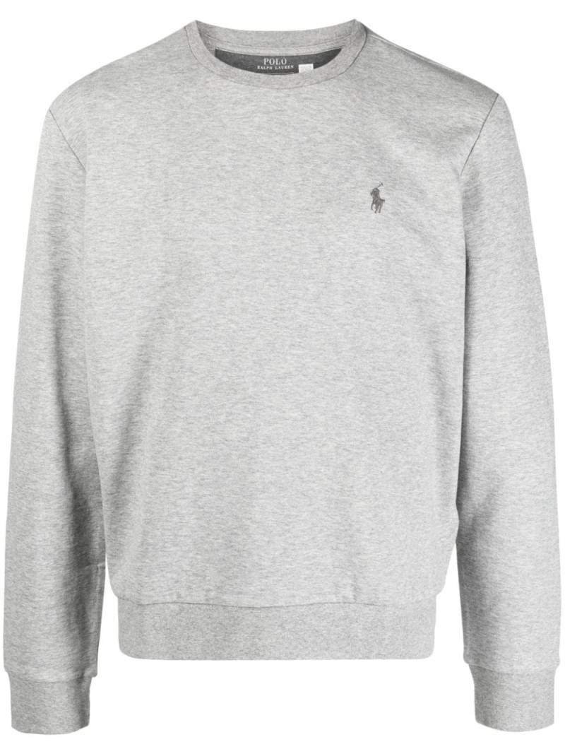 Polo Ralph Lauren logo-embroidered crew-neck sweatshirt - Grey von Polo Ralph Lauren