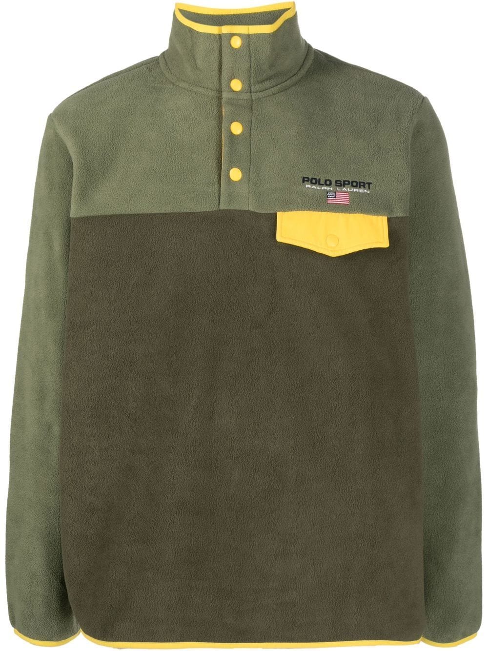 Polo Ralph Lauren logo embroidered fleece sweatshirt - Green von Polo Ralph Lauren