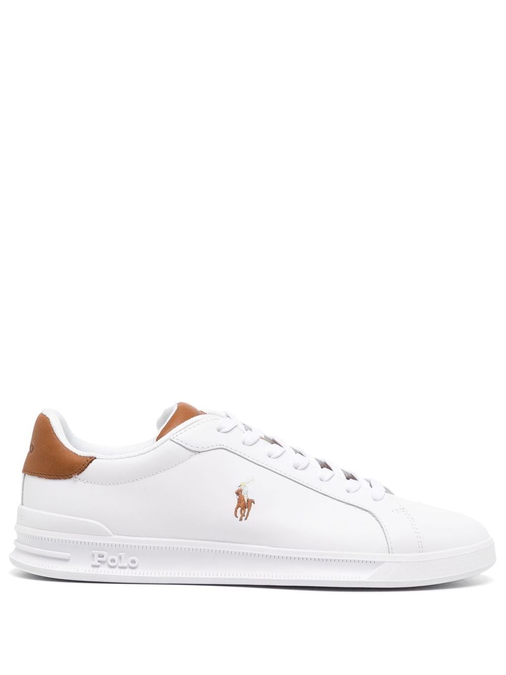Polo Ralph Lauren logo-embroidered low-top sneakers - White von Polo Ralph Lauren