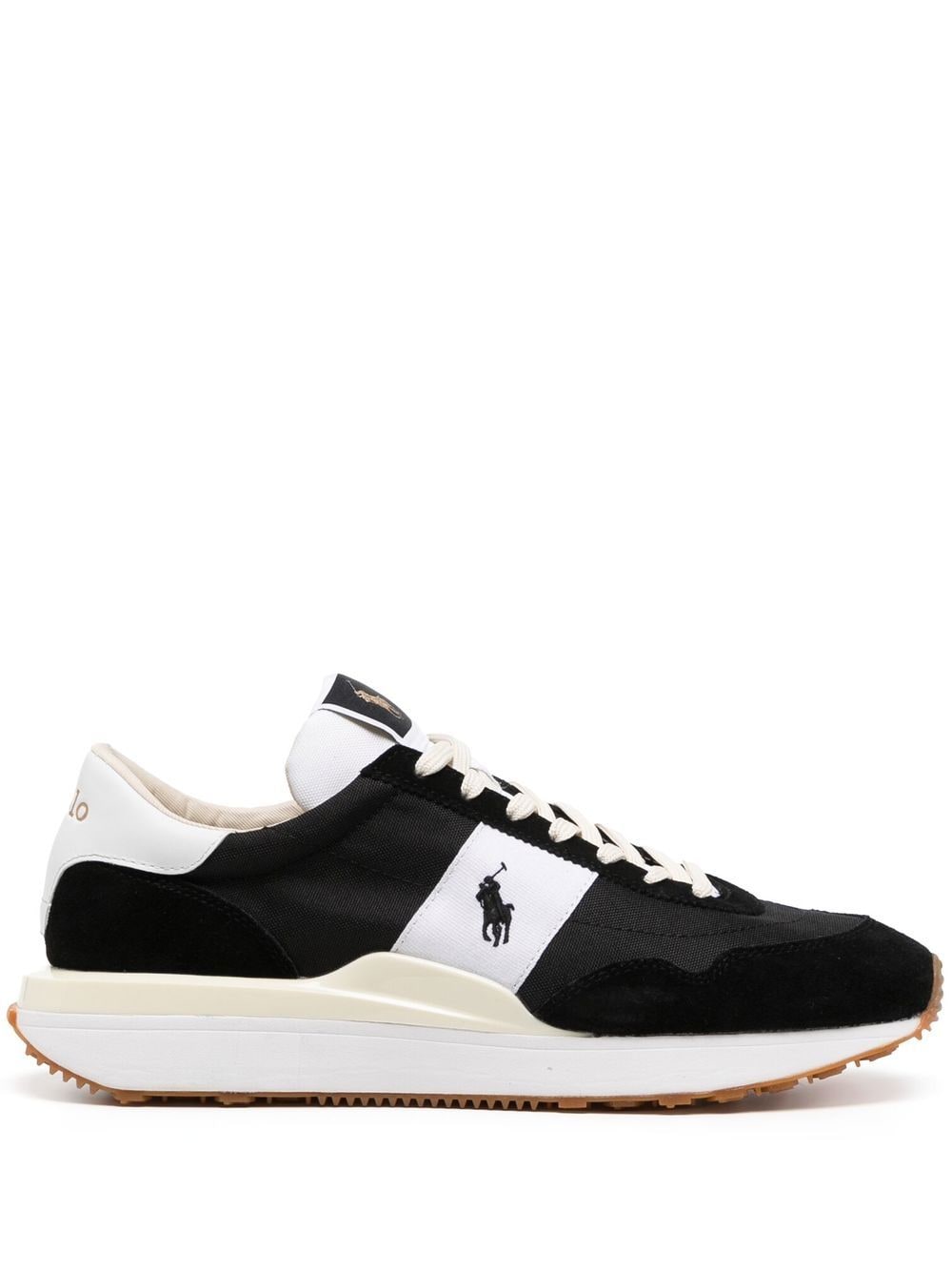 Polo Ralph Lauren logo-embroidered panelled sneakers - Black von Polo Ralph Lauren