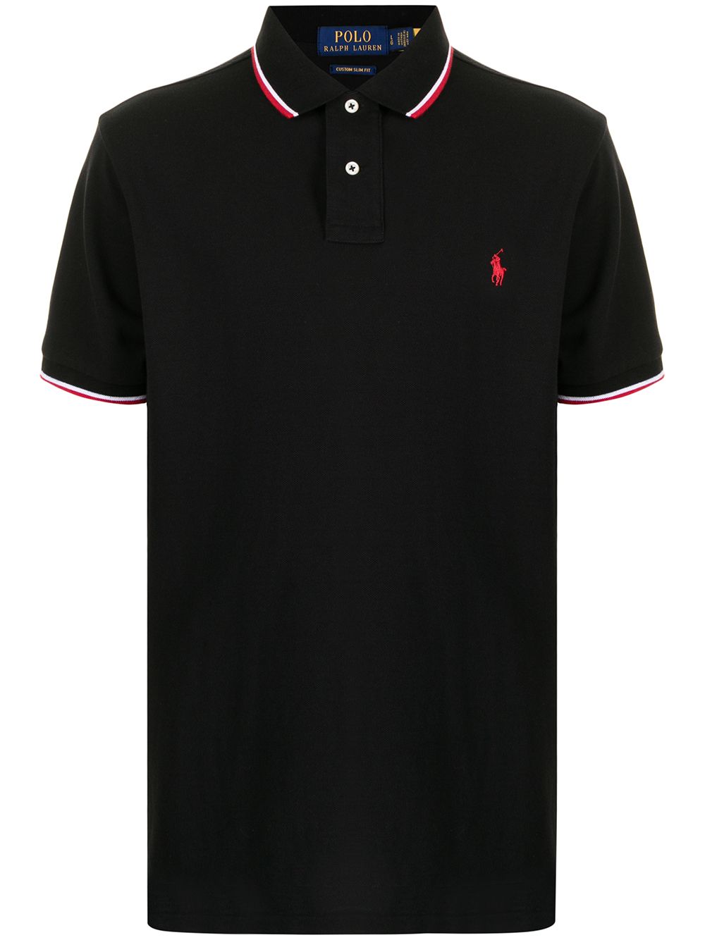 Polo Ralph Lauren logo-embroidered polo shirt - Black von Polo Ralph Lauren