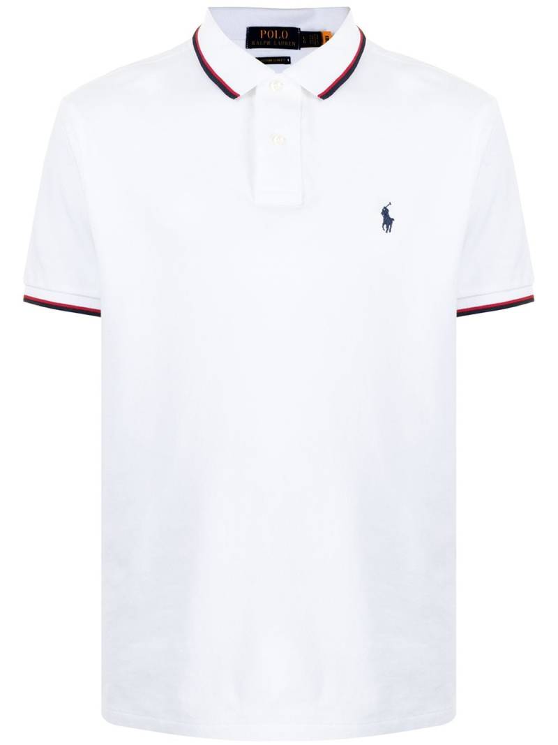 Polo Ralph Lauren logo-embroidered polo shirt - White von Polo Ralph Lauren