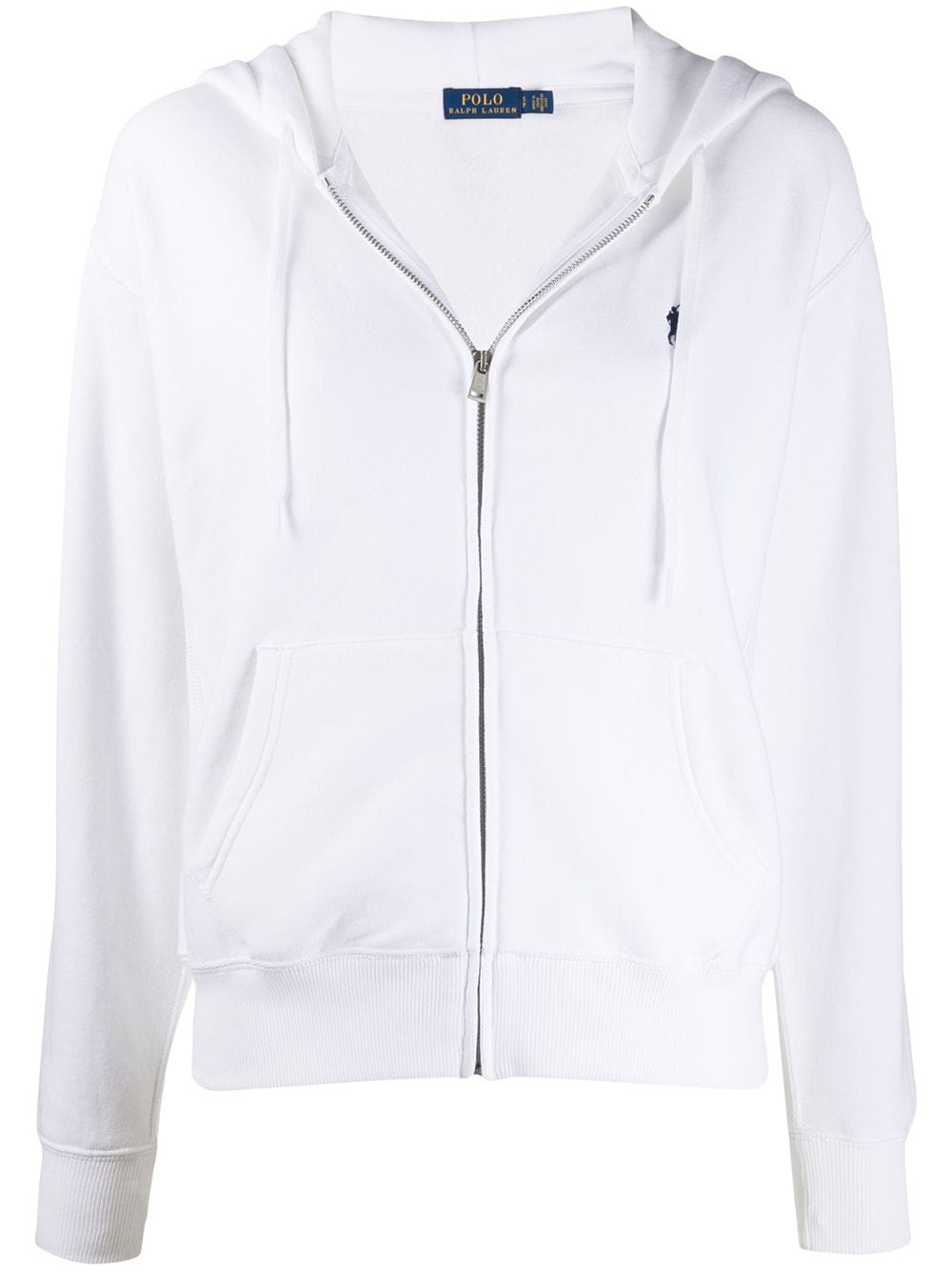 Polo Ralph Lauren logo-embroidered zipped hoodie - White von Polo Ralph Lauren