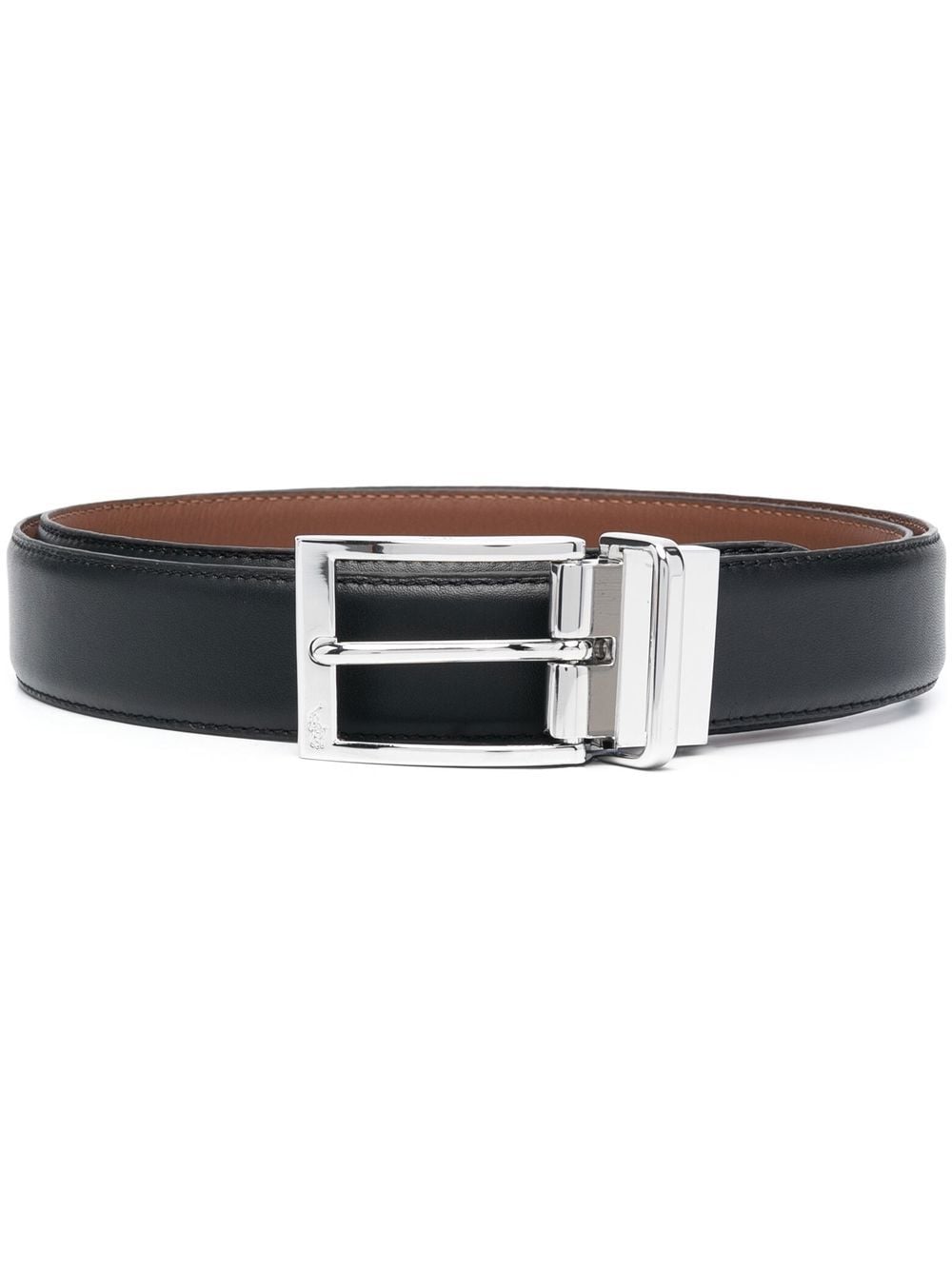 Polo Ralph Lauren logo-engraved buckle belt - Black von Polo Ralph Lauren