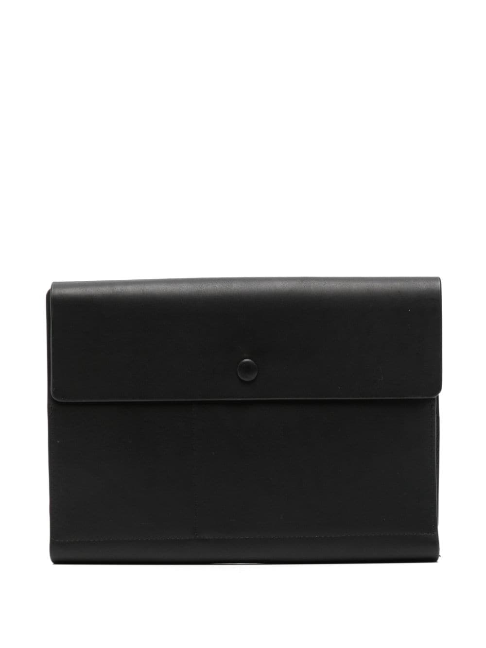 Polo Ralph Lauren logo-lettering leather tech case - Black von Polo Ralph Lauren
