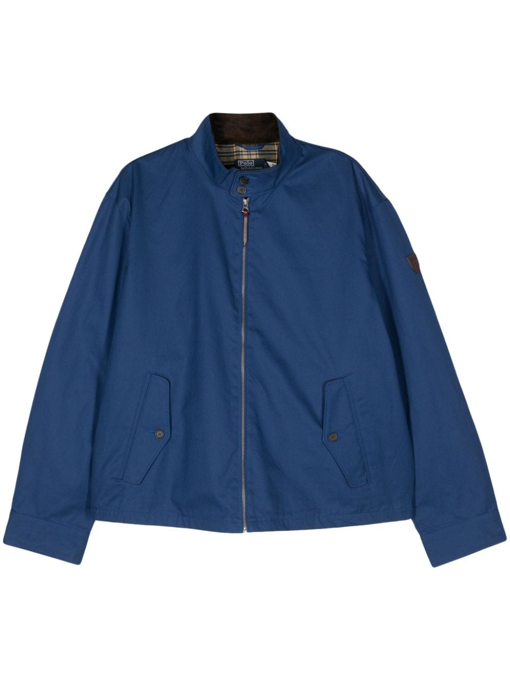 Polo Ralph Lauren logo-patch cotton padded jacket - Blue von Polo Ralph Lauren