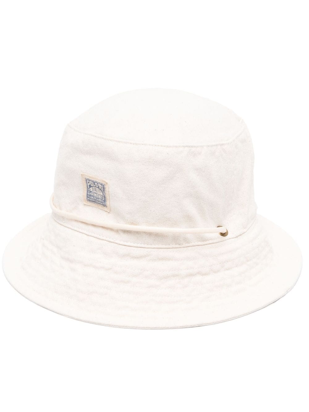 Polo Ralph Lauren logo-patch denim bucket hat - Neutrals von Polo Ralph Lauren