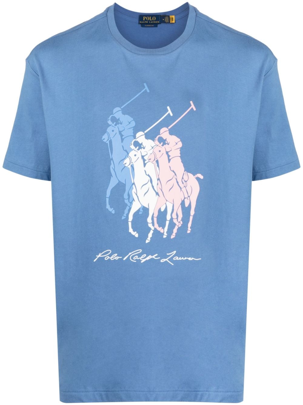 Polo Ralph Lauren logo-print cotton T-shirt - Blue von Polo Ralph Lauren