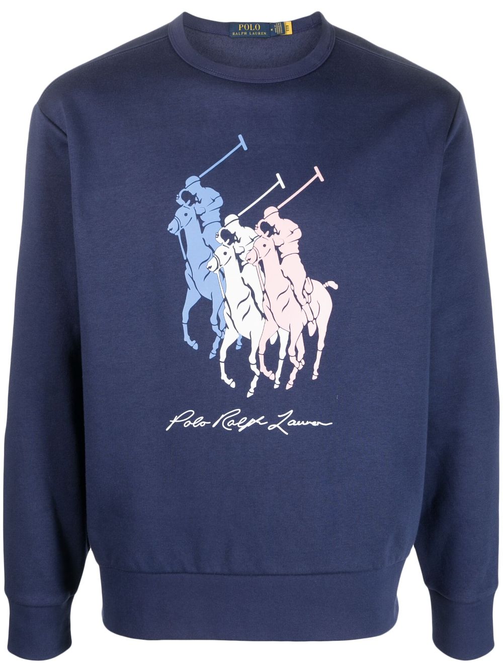 Polo Ralph Lauren logo-print cotton sweatshirt - Blue von Polo Ralph Lauren