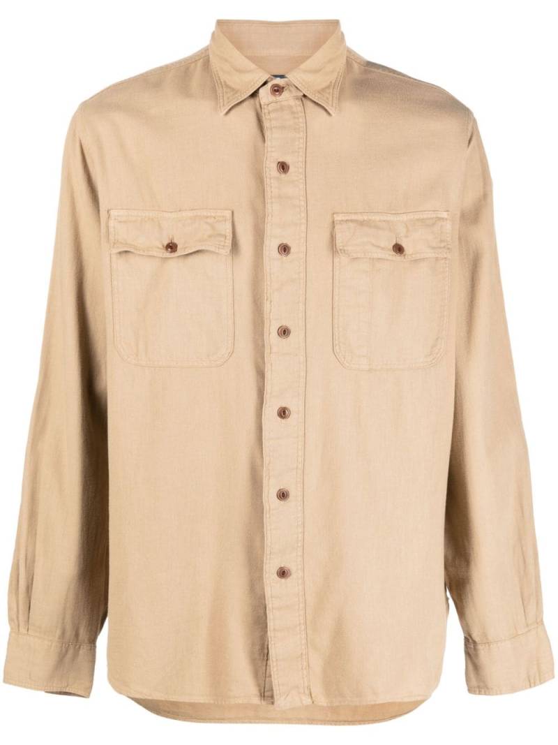 Polo Ralph Lauren long-sleeve cotton shirt - Neutrals von Polo Ralph Lauren