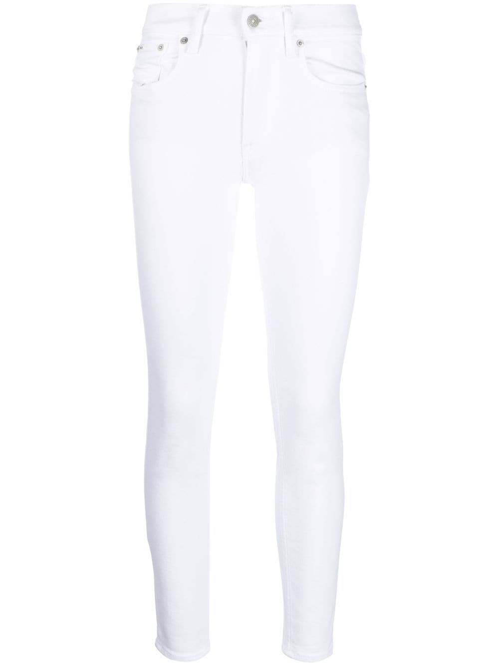 Polo Ralph Lauren mid-rise skinny jeans - White von Polo Ralph Lauren