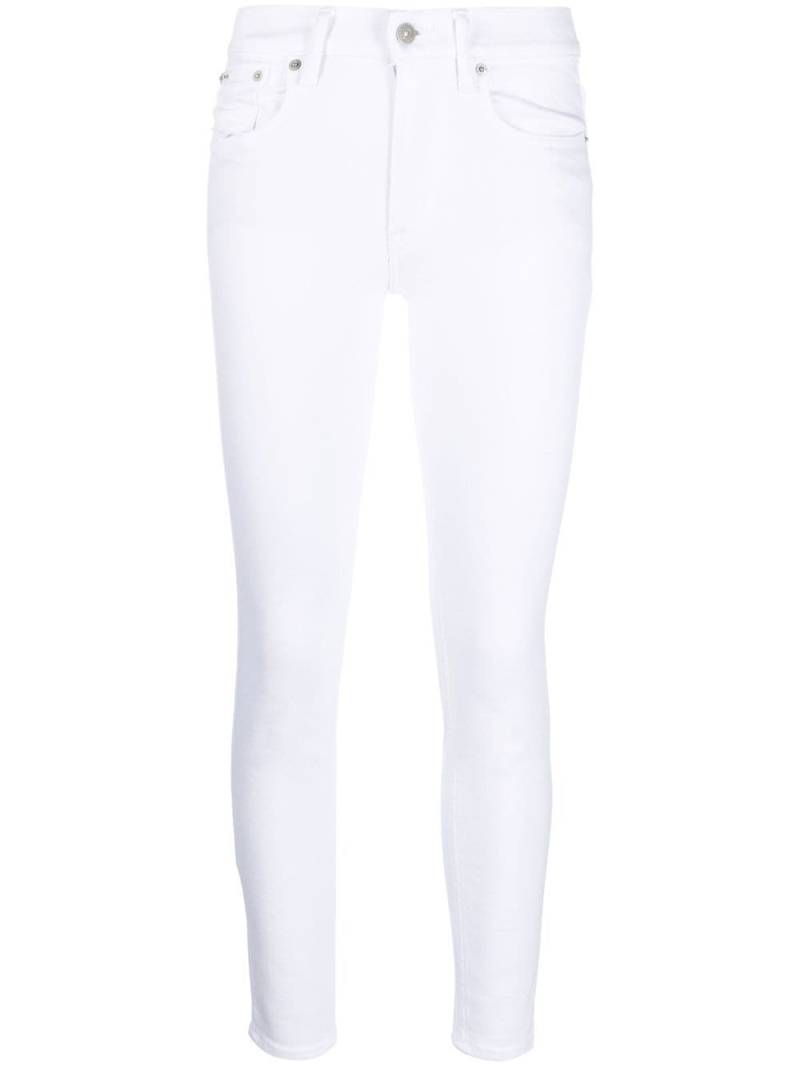 Polo Ralph Lauren mid-rise skinny jeans - White von Polo Ralph Lauren