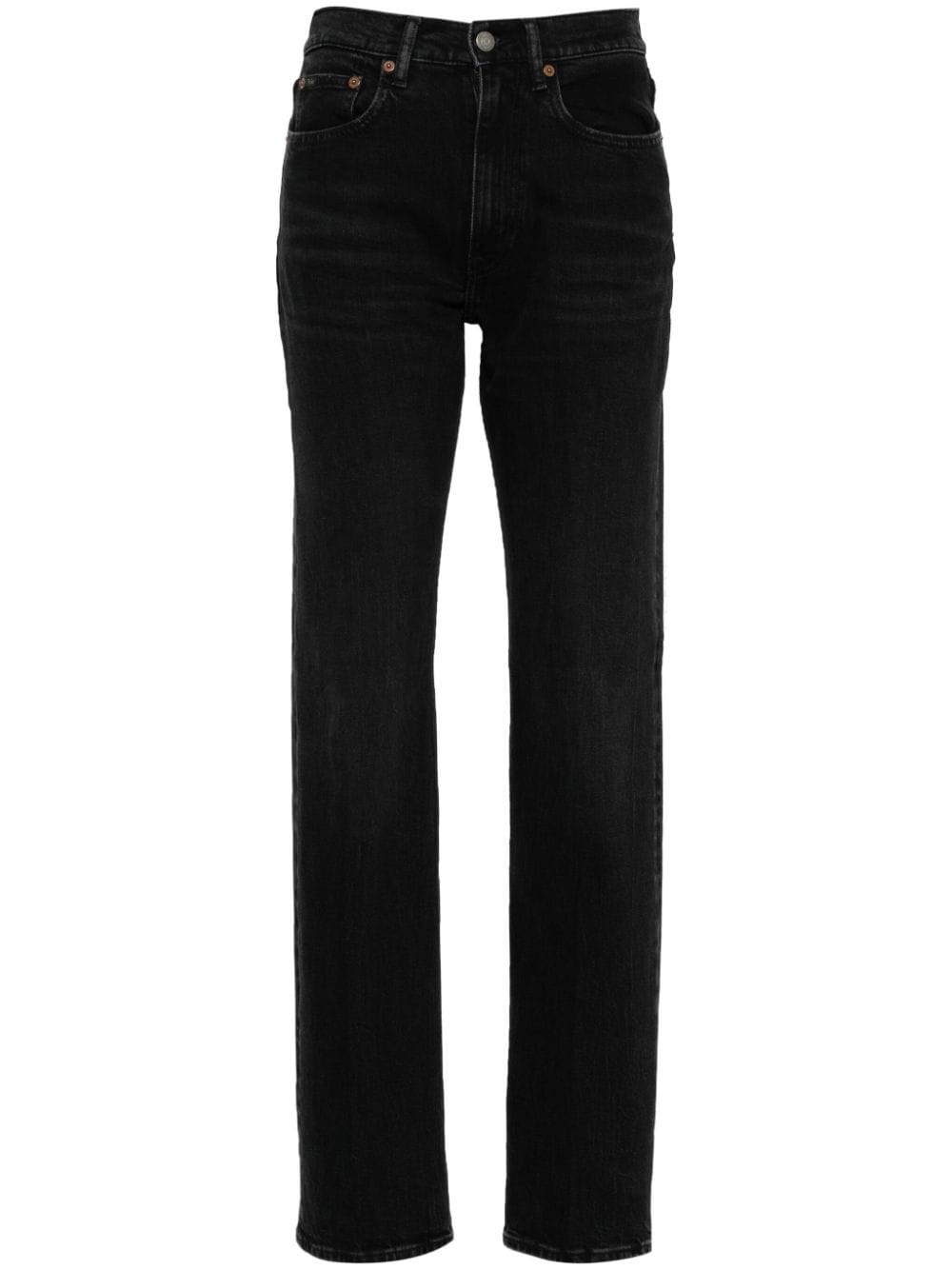 Polo Ralph Lauren mid-rise straight-leg jeans - Black von Polo Ralph Lauren