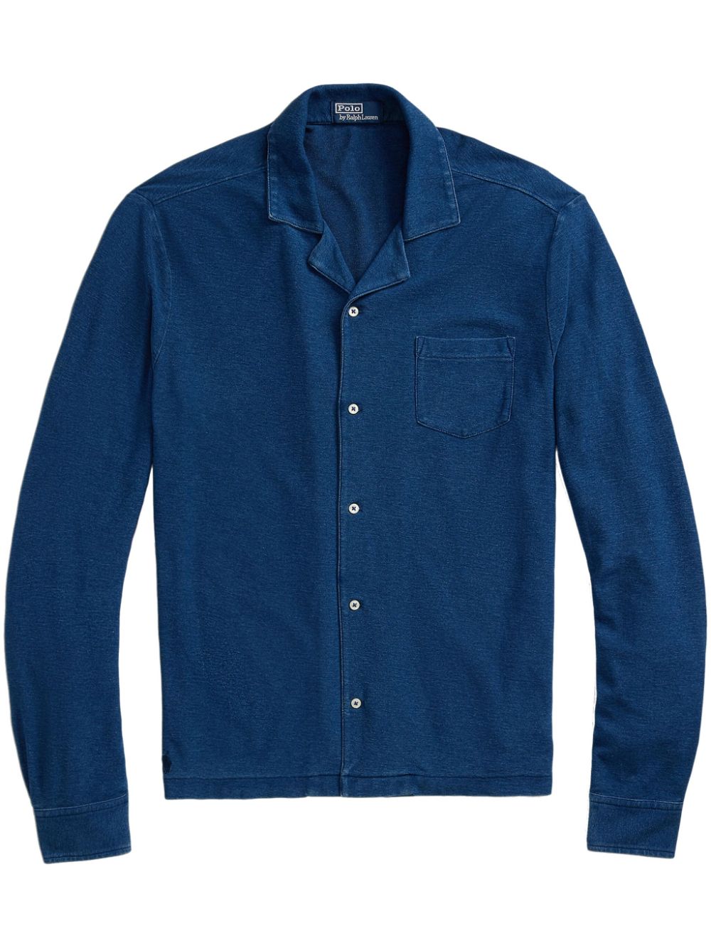 Polo Ralph Lauren notched-collar cotton shirt - Blue von Polo Ralph Lauren