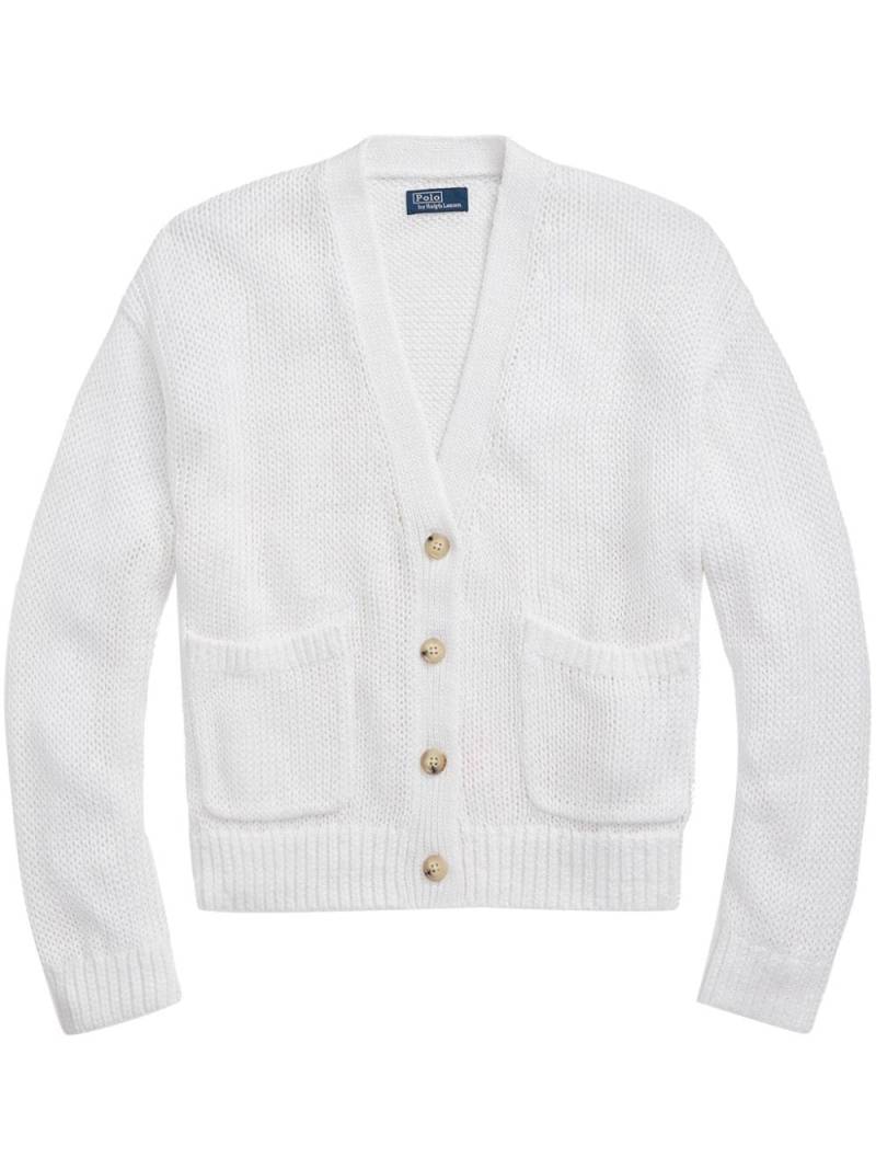Polo Ralph Lauren open-knit cardigan - White von Polo Ralph Lauren