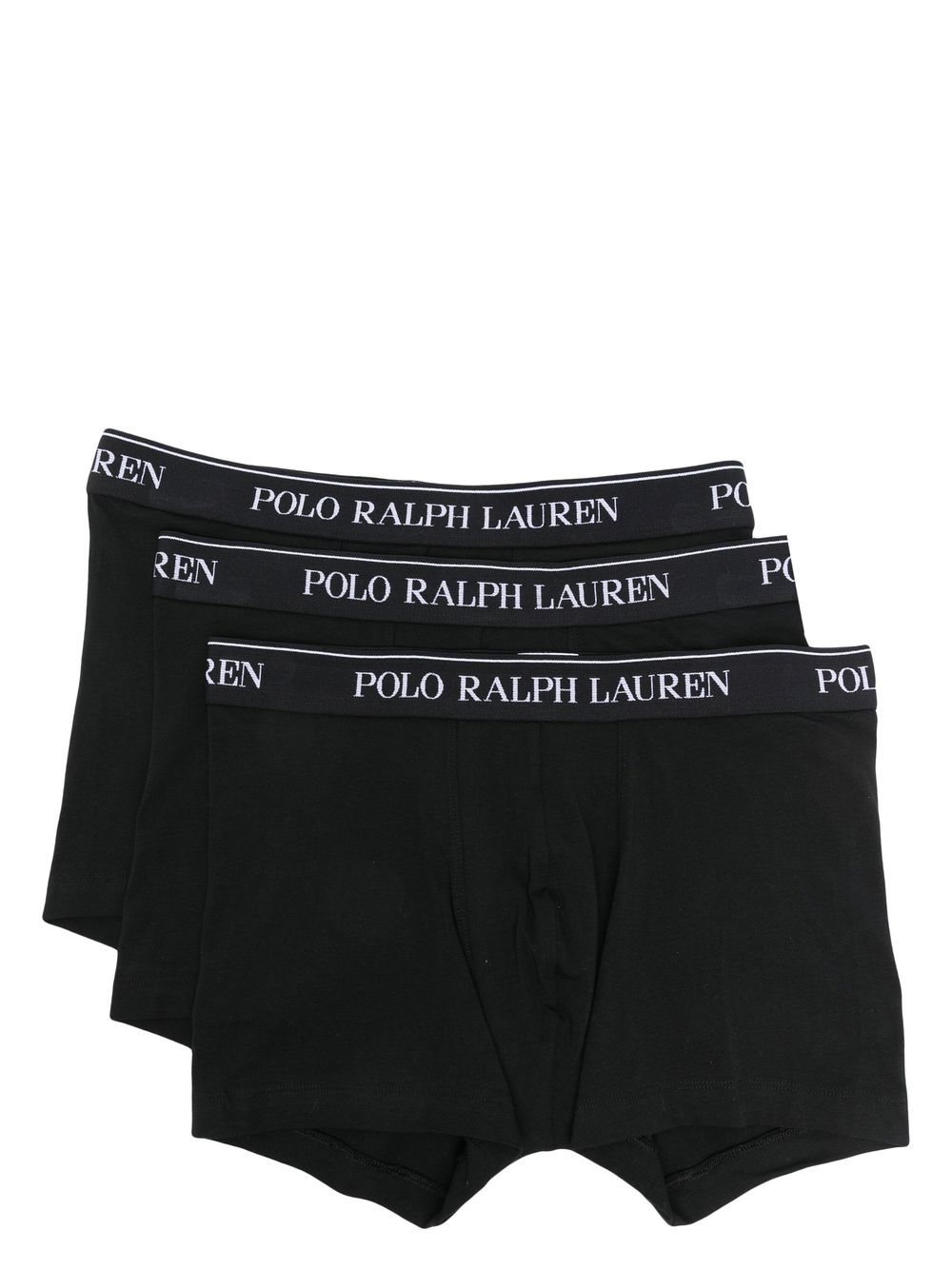 Polo Ralph Lauren pack of 3 logo waistband briefs - Black von Polo Ralph Lauren