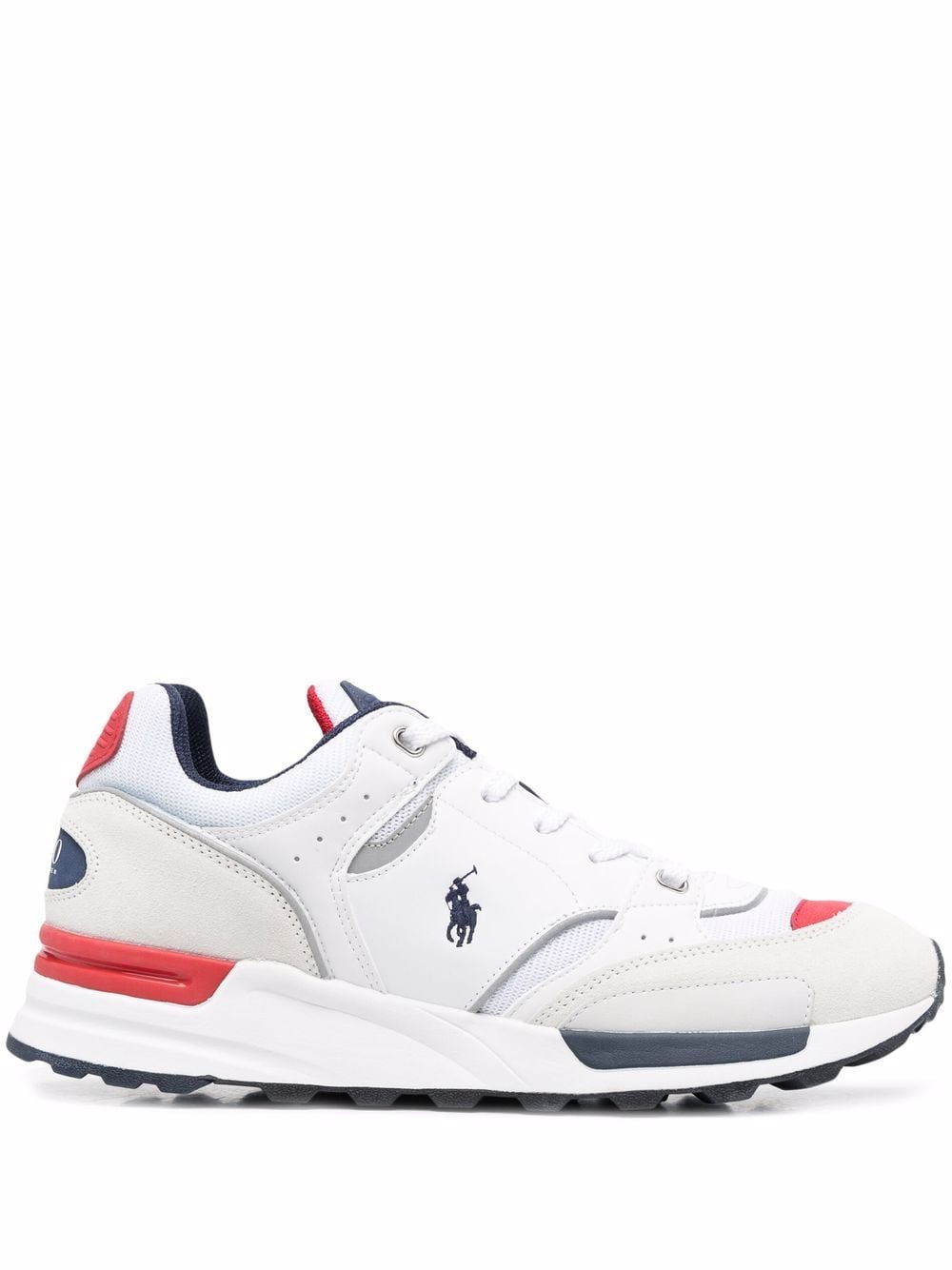 Polo Ralph Lauren panelled lace-up sneakers - White von Polo Ralph Lauren