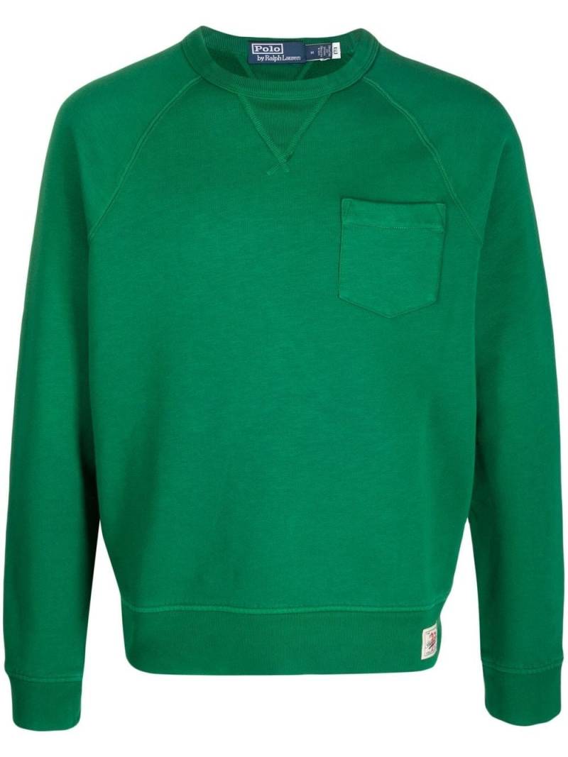 Polo Ralph Lauren patch-pocket sweatshirt - Green von Polo Ralph Lauren