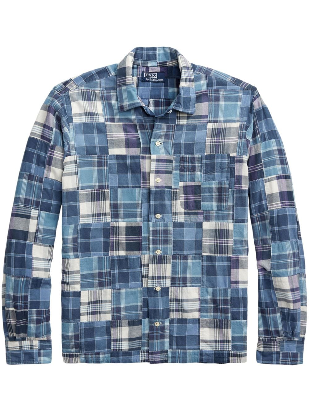 Polo Ralph Lauren patchwork cotton shirt - Blue von Polo Ralph Lauren