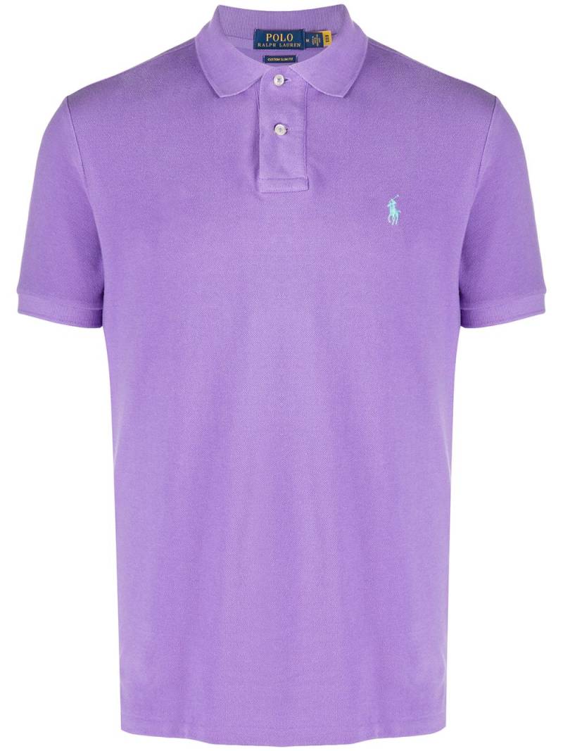 Polo Ralph Lauren piqué cotton polo shirt - Purple von Polo Ralph Lauren