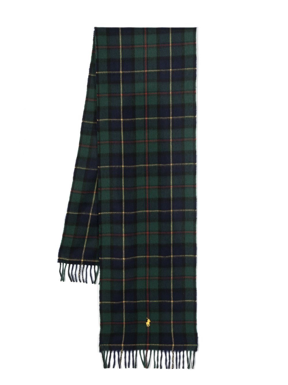 Polo Ralph Lauren plaid-check Polo Pony scarf - Green von Polo Ralph Lauren