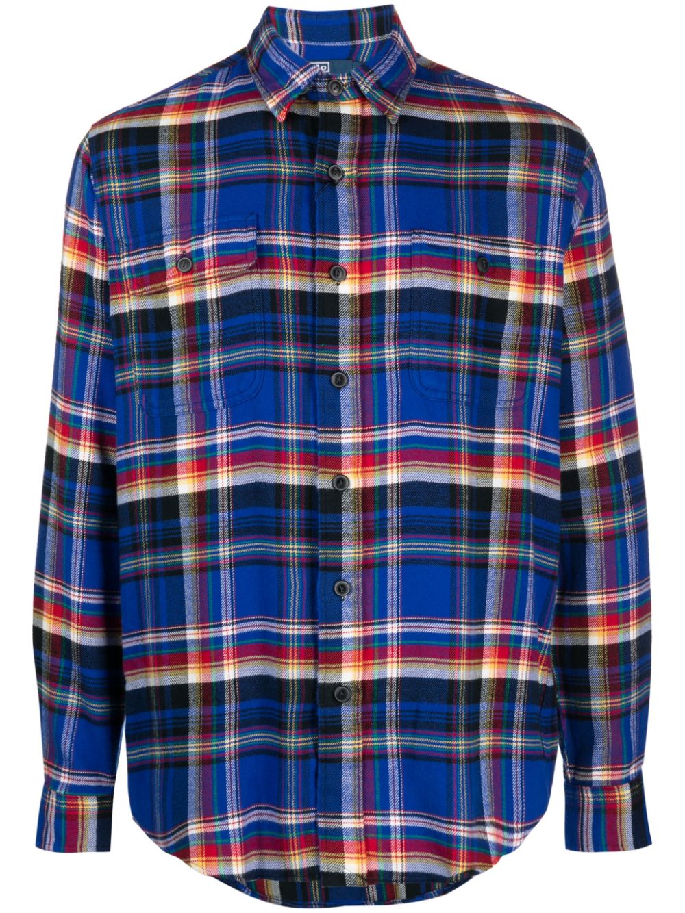 Polo Ralph Lauren plaid check-pattern cotton shirt - Blue von Polo Ralph Lauren