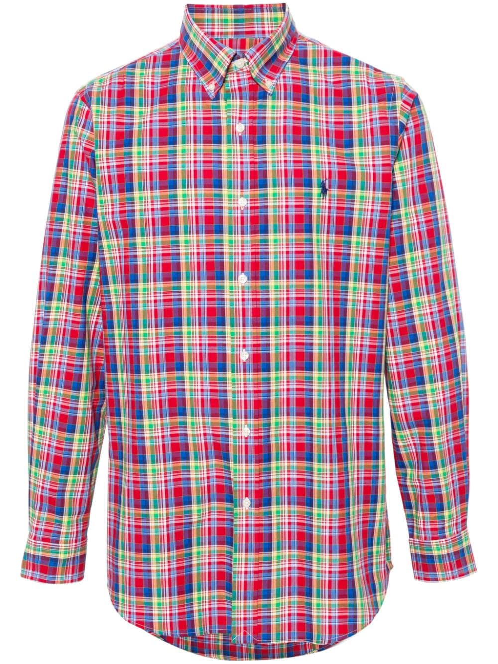 Polo Ralph Lauren plaid-pattern long-sleeve shorts - Red von Polo Ralph Lauren