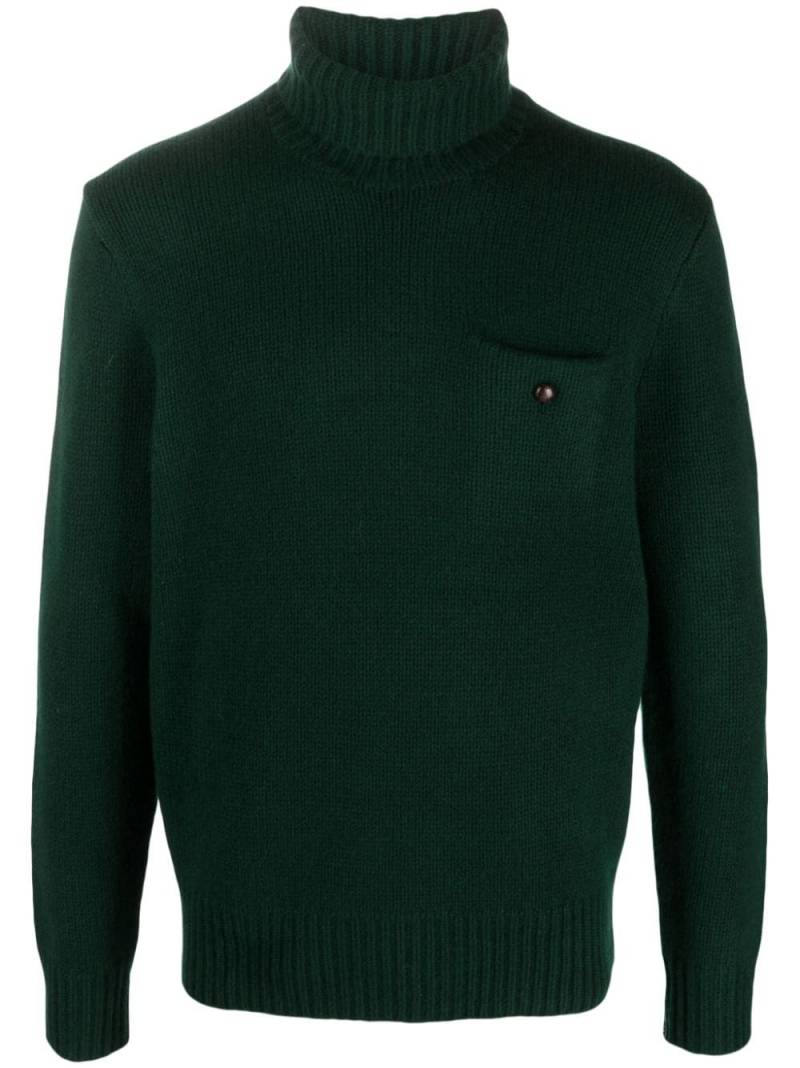 Polo Ralph Lauren pocket-detail roll-neck jumper - Green von Polo Ralph Lauren