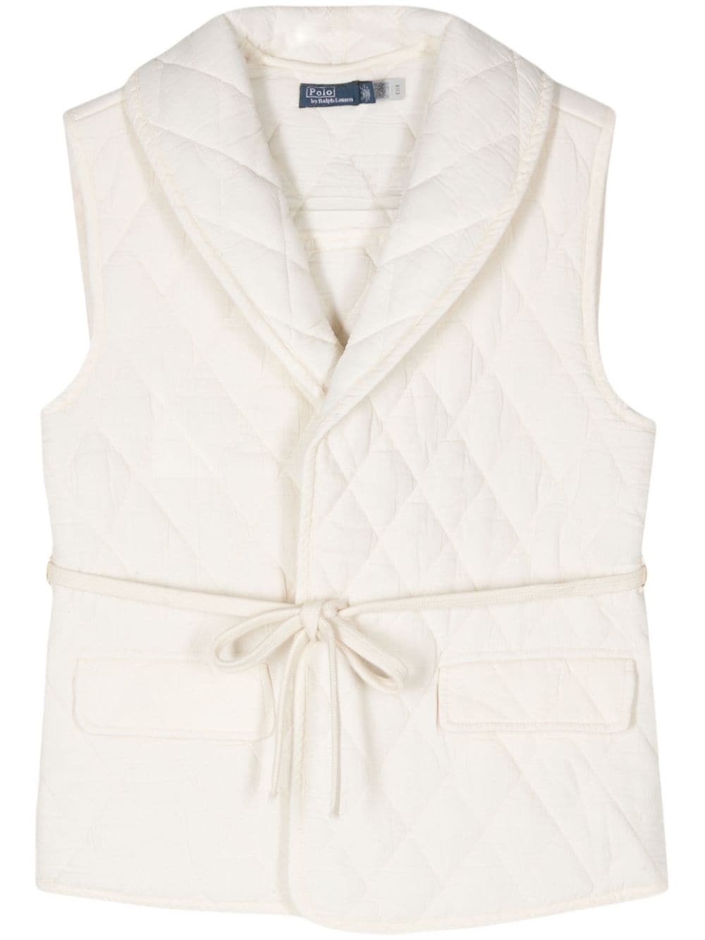 Polo Ralph Lauren quilted belted gilet - Neutrals von Polo Ralph Lauren