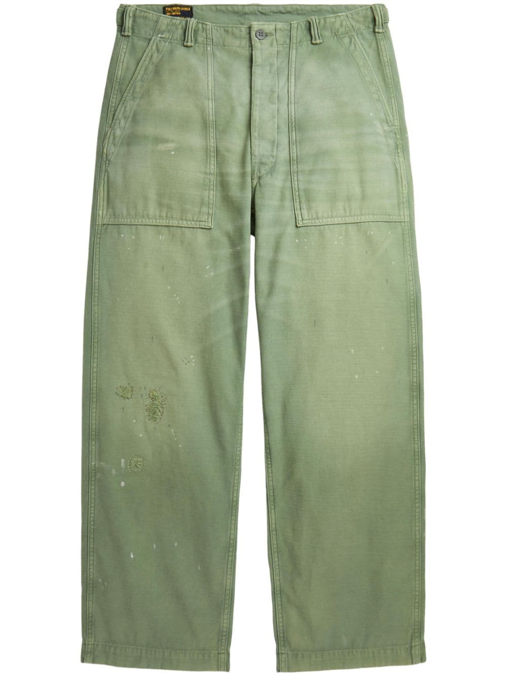 Polo Ralph Lauren reverse-sateen trousers - Green von Polo Ralph Lauren