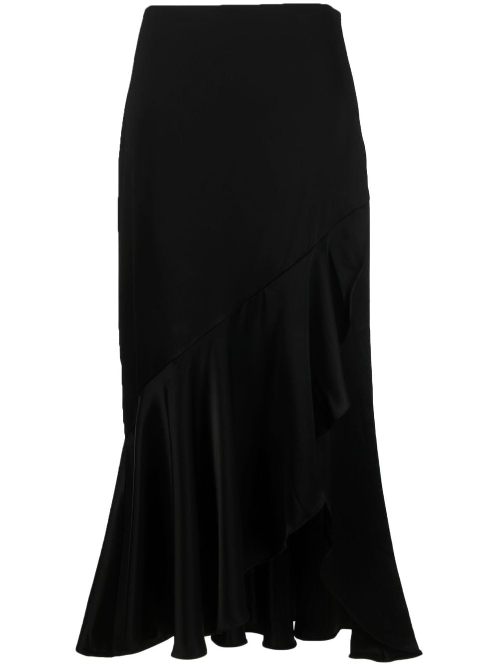 Polo Ralph Lauren ruffled-hem maxi skirt - Black von Polo Ralph Lauren