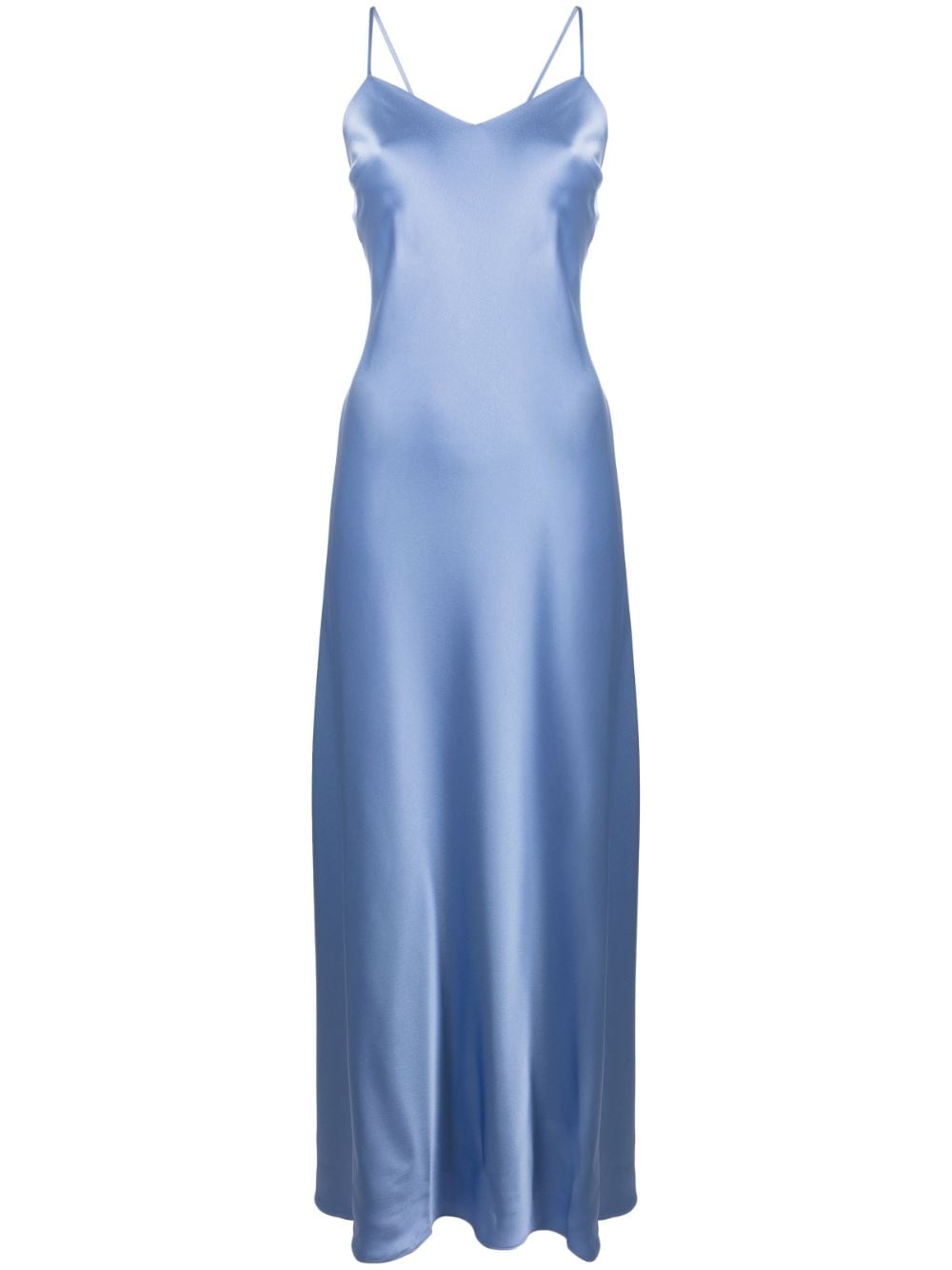 Polo Ralph Lauren open-back satin dress - Blue von Polo Ralph Lauren