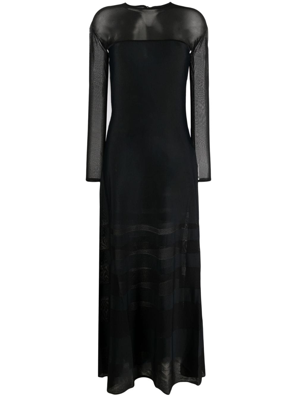 Ralph Lauren Collection semi-sheer maxi dress - Black von Ralph Lauren Collection