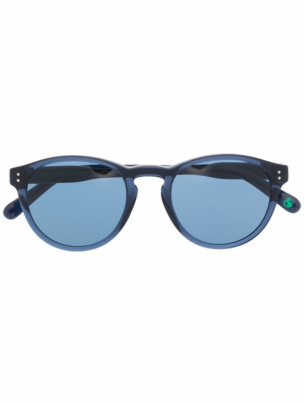Polo Ralph Lauren shiny round-frame sunglasses - Blue von Polo Ralph Lauren