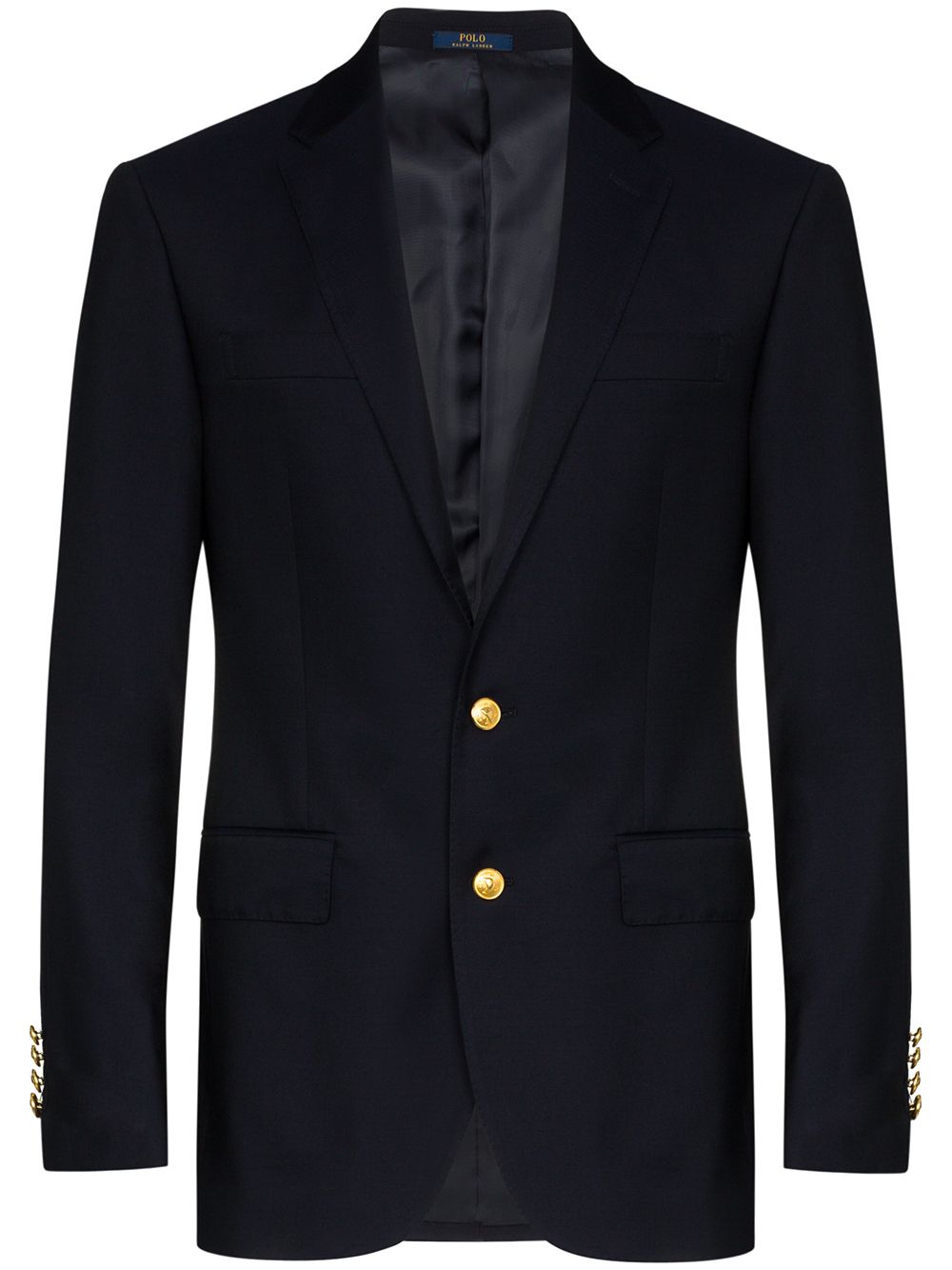 Polo Ralph Lauren single-breasted twill blazer - Blue von Polo Ralph Lauren