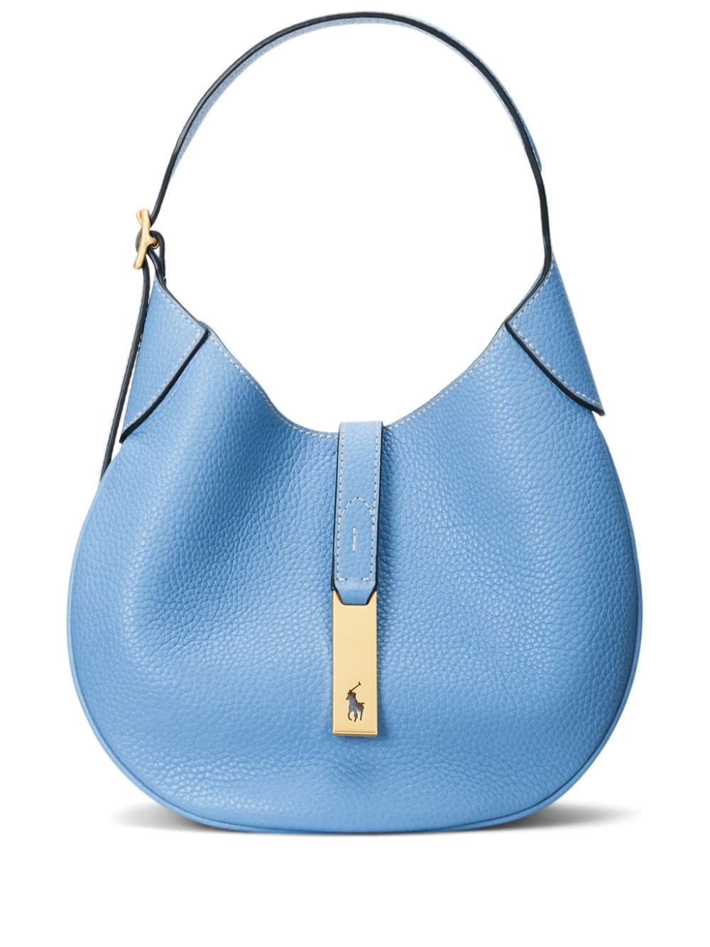 Polo Ralph Lauren small logo-charm leather shoulder bag - Blue von Polo Ralph Lauren