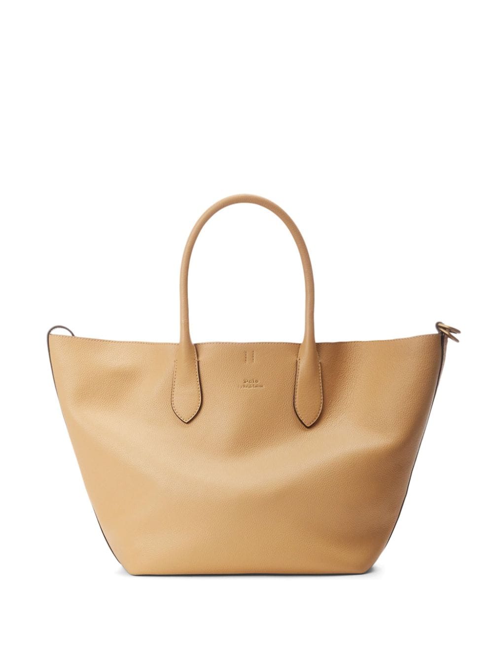 Polo Ralph Lauren small logo-debossed tote bag - Neutrals von Polo Ralph Lauren